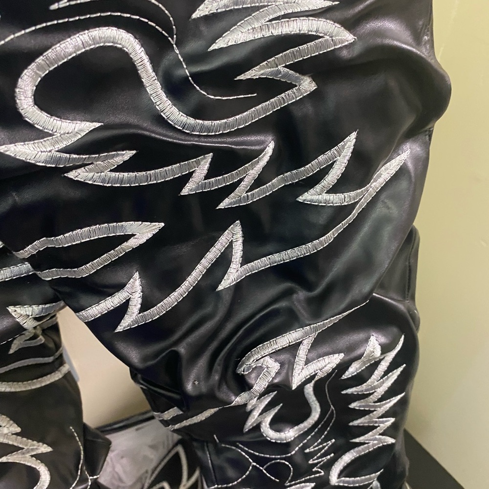 Cape Robbin Black and Silver Over the Knee Boots - Picture 3 of 8